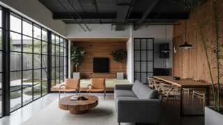 時を刻んだ梁とモダンが共鳴する、最高ランクの隠れ家民泊へ。